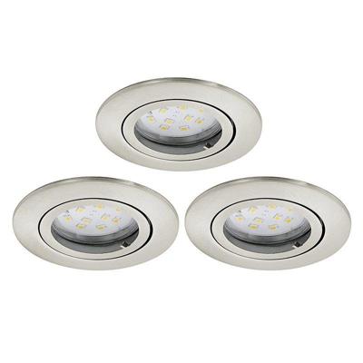 Eglo Inbouw spotTedo set van 3 nikkel mat - 31689