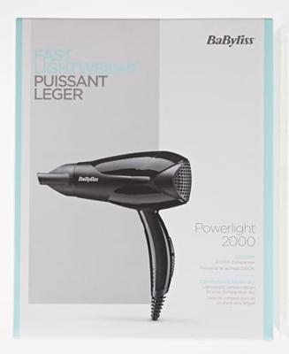 Babyliss D212E Powerlight Föhn 2200W Zwart
