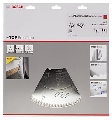 Bosch Accessoires Cirkelzaagblad Top Precision Best for Laminated Panel Abrasive 300 x 30 x 3,2 mm, 96 1st 2608642110 Bosch Accessoires Cirkelzaagblad Top Precision Best for Laminated Panel Abrasive 300 x 30 x 3,2 mm, 96 1st 2608642110