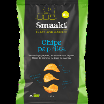 Smaakt Bio Potato Chips Paprika 125 g bij Jumbo