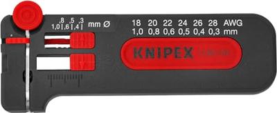 Knipex 12 80 100 SB Draadstripper Geschikt voor: CU-kabel 0.3 tot 1 mm