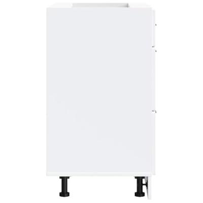 Keuken onderkast Porto bewerkt hout wit Keuken onderkast Porto bewerkt hout wit