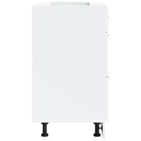 Keuken onderkast Porto bewerkt hout wit - thumbnail