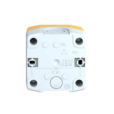 Schneider Electric XALK01 Lege behuizing 1 inbouwplaats (b x h x d) 68 x 68 x 53 mm NOT-HALT Geel, Lichtgrijs 1 stuk(s)