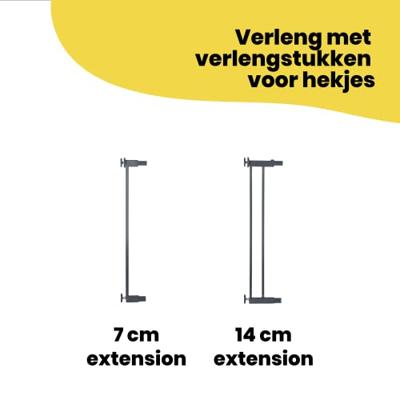 VEILIGHEID 1St Easy Close Kinderveiligheidsbarrière - Metaal - Zwart