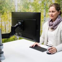 R-Go Tools Enkele monitorarm Caparo (gasvering) - thumbnail