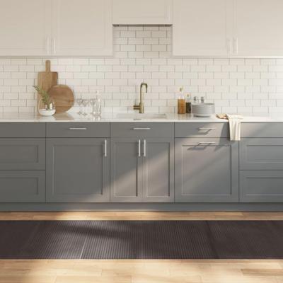 VidaXL Vloerkleed rechthoekig 80x300 cm bamboe donkerbruin