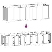 Plantenbak verhoogd 280x80x80 cm cortenstaal - thumbnail