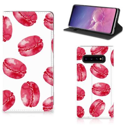 Samsung Galaxy S10 | Flip Style Cover | Pink Macarons Samsung Galaxy S10 | Flip Style Cover | Pink Macarons