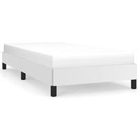 Bedframe kunstleer wit 100x200 cm - thumbnail