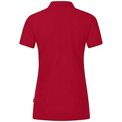 JAKO C6321D Polo Organic Stretch Dames - Rood - 34 JAKO C6321D Polo Organic Stretch Dames - Rood - 34