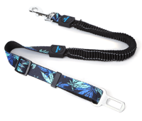 Nobleza Hondengordel met handvat - Elastisch - Zwart - Lengte 90 cm - thumbnail