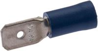 SPAHN platte stekkers blade terminal insulated blue 100pcs. - thumbnail