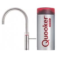 Quooker Fusion round met COMBI boiler 3-in-1 kokend water kraan RVS - thumbnail