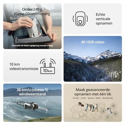 Drone - DJI - Mini 3 - Compact en ultralicht - 4K HDR-video - thumbnail