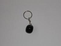 Edelsteen Sleutelhanger Obsidiaan Zwart - thumbnail