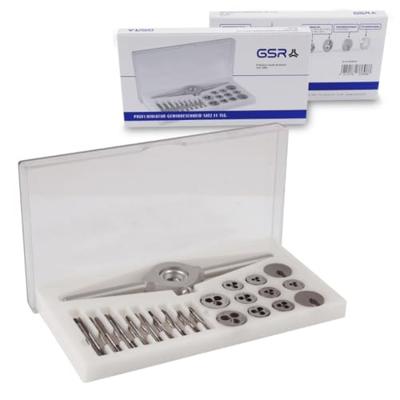 GSR 00708120 Schroefdraadsnijderset 31-delig HSS-G Metrisch M1 - M2.6 GSR 00708120 Schroefdraadsnijderset 31-delig HSS-G Metrisch M1 - M2.6