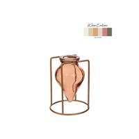 Ideas 4 Seasons Bloemenvaas breeze amber ø8,5xh11cm - thumbnail