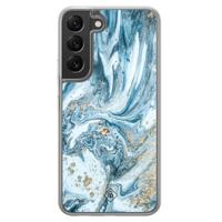 Samsung Galaxy S22 hybride hoesje - Marble sea - thumbnail