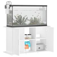 Aquariumstandaard 101x41x58 cm bewerkt hout wit - thumbnail