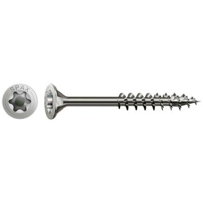 100 Spax schroeven 6x70mm RVS A2 deeldraad T30