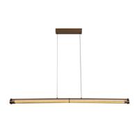 Lucide JANDERIN - Hanglamp - LED Dimb. - CCT - 2x16,5W 2200K/3300K - Handbewegingssensor - Champagne kleur | Vibes - thumbnail