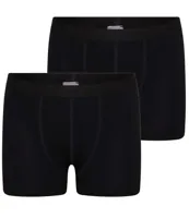 2-pak Young jongens boxershort microfiber - Jongens onderbroek - korte pijpjes - 116 - Zwart - Onderbroek - Ondergoed - thumbnail