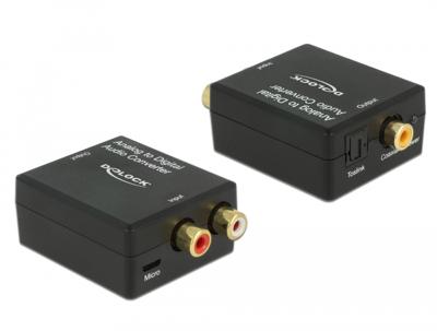 Optische audio omvormer - Tulp naar optisch / coaxiaal