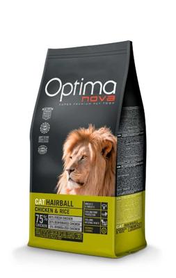 OPTIMANOVA Cat Hairball Chicken & Rice - droog kattenvoer - 2kg