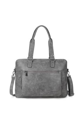 Handtas schoudertas schooltas VERONA grijs