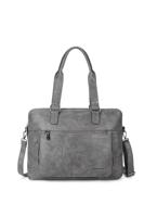 Handtas schoudertas schooltas VERONA grijs - thumbnail