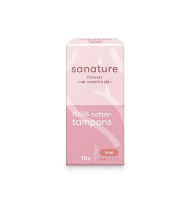 Sanature 100% Katoenen Tampons Mini