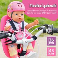 Baby Born fietsstoeltje roze - thumbnail