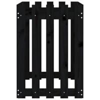 Plantenbak verhoogd hekontwerp 100x50x70 cm grenenhout zwart - thumbnail