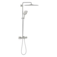 Grohe Rainshower smartactive 310 cube douchesysteem mono vierkant 9,5l/m supersteel 26837dc0 - thumbnail