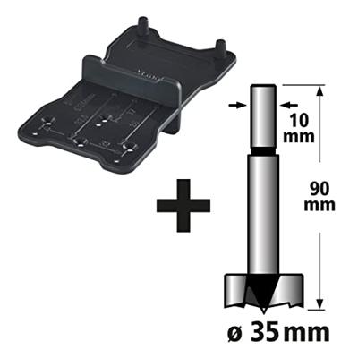 Wolfcraft Scharnierboor + markeerhulp | L90 | Ø35mm | 1 stuk - 8728000 - thumbnail