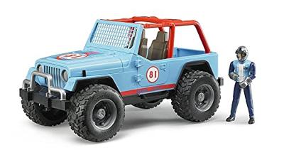 bruder Jeep cross country racer met bestuurder modelvoertuig