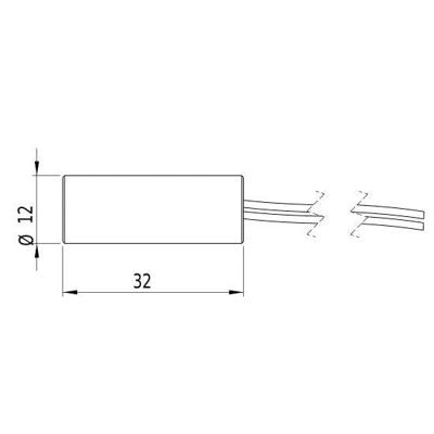 Picotronic Lasermodule Lijn Rood 5 mW LE650-5-3(12x32)F1000-10DEG