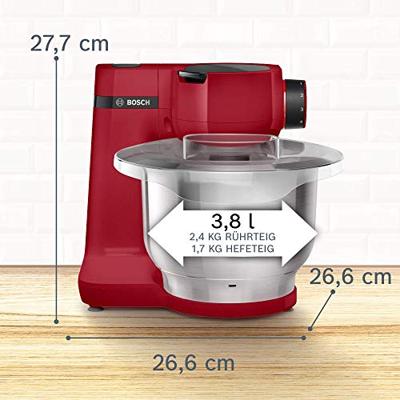 Bosch MUMS2ER01 Keukenmachine Rood - thumbnail