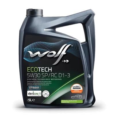 Wolf motorolie "ecotech sp/rc d1-3". motoroil 5w30 5l ecotech sp/rc d1-3