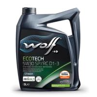 Wolf motorolie "ecotech sp/rc d1-3". motoroil 5w30 5l ecotech sp/rc d1-3 - thumbnail