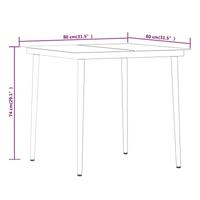 3-delige Tuinset met kussens beige - thumbnail