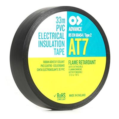 Advance Tapes AT7 PVC tape 19mm 33m zwart Advance Tapes AT7 PVC tape 19mm 33m zwart