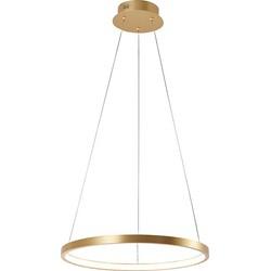 Just Light Ronde hanglampCircle goud Ø 39cm - 11522-12