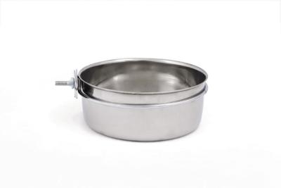 Rvs coop cups met houder en schroefdraad - 15 cm