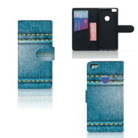 Huawei P8 Lite 2017 Wallet Case met Pasjes Jeans - thumbnail