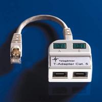 Telegaertner RJ45 ISDN Y-adapter [2x RJ45-aansluiting - 1x RJ45-connector] 15,00 cm lichtgrijs (RAL 7035) - thumbnail