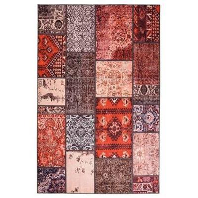Heritaged Patchwork vloerkleed - Fade No.1 rood|multi - 152x230 cm