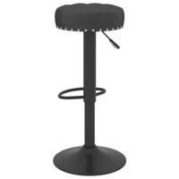 Barkrukken 2 st fluweel zwart - thumbnail