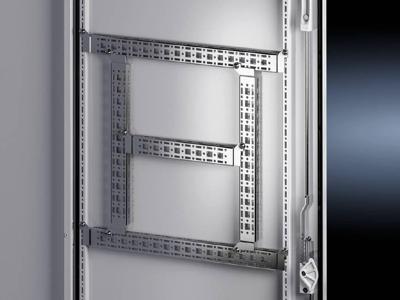 Rittal VX 8619.700 8619700 Montagechassis (l x b x h) 400 x 14 x 39 mm Plaatstaal 4 stuk(s)